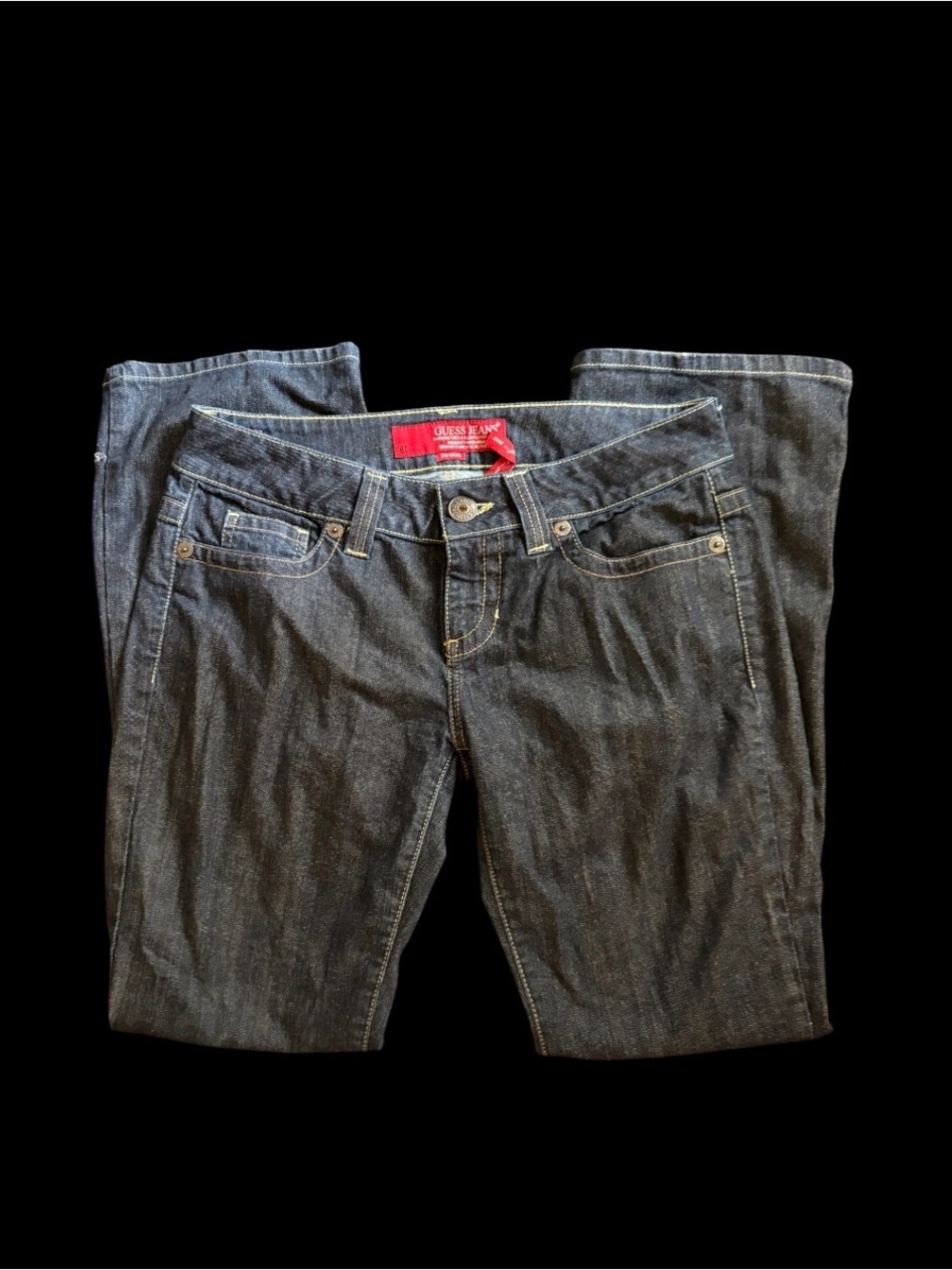Guess Women’s Dark Wash Straight-Leg Jeans
